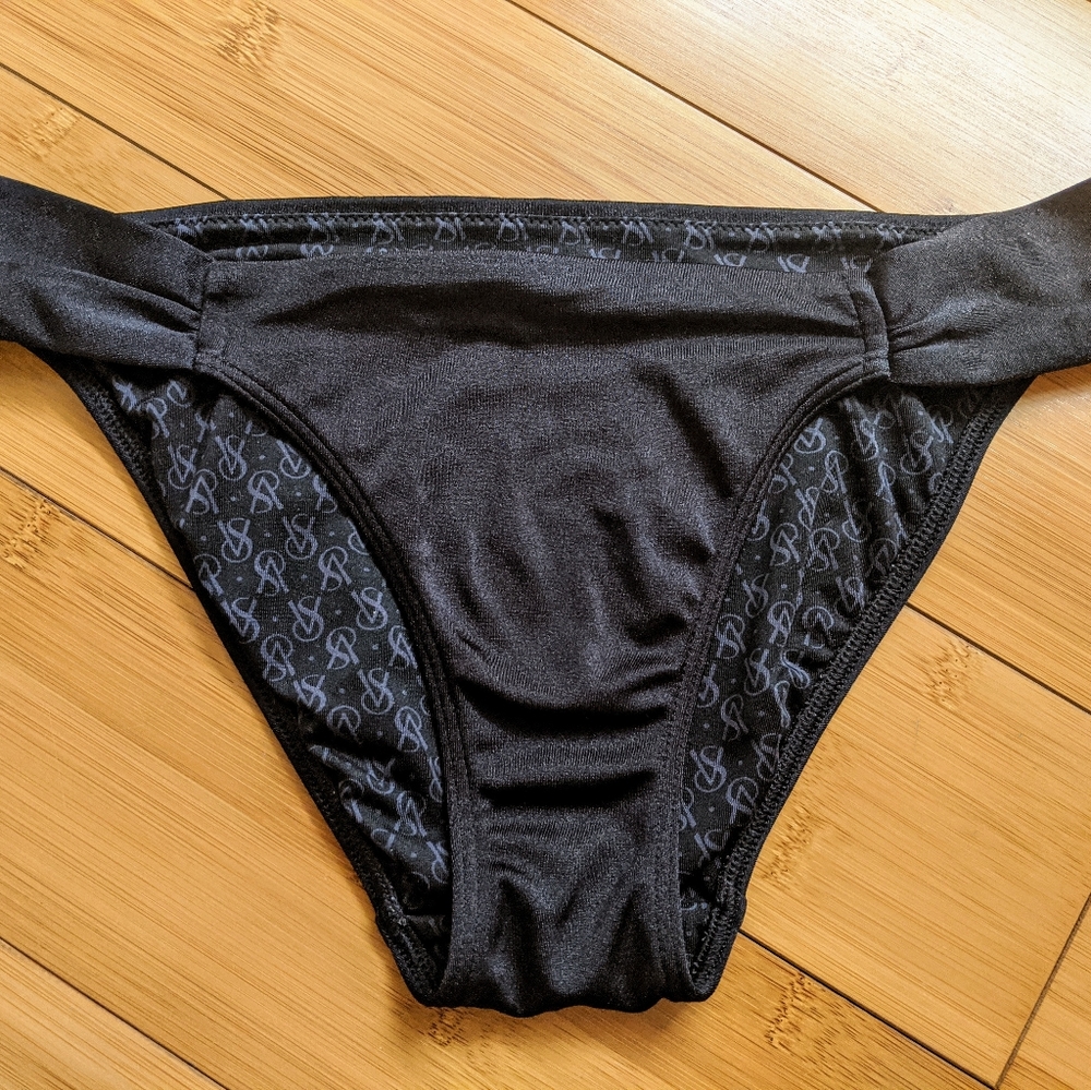 Victoria Secret black bikini bottoms, Small